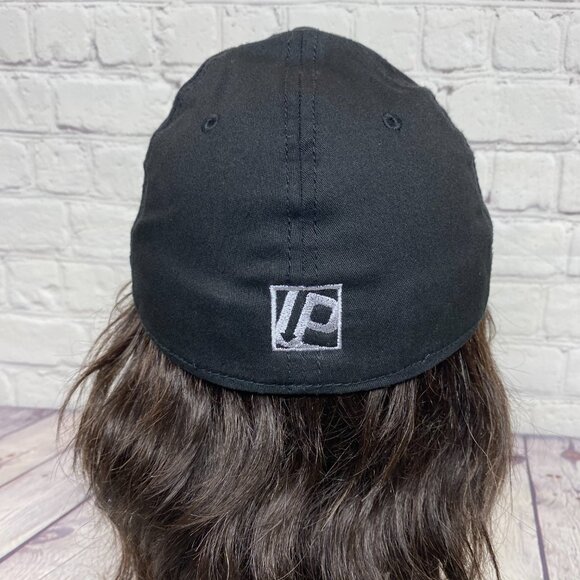 Precise Baseball Hat Cap Stretch Fit Fits Small-Medium S-M Black Embroidered - Picture 3 of 8